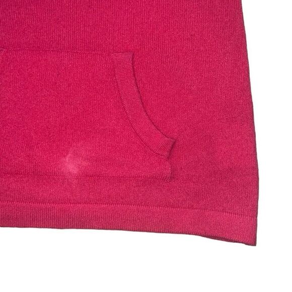 Lilly Pulitzer Sawyer Hooded Cashmere Hooded Sweater Bright Pink sz XS READ - Picture 9 of 11